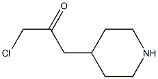 2-Propanone,  1-chloro-3-(4-piperidinyl)- Struktur