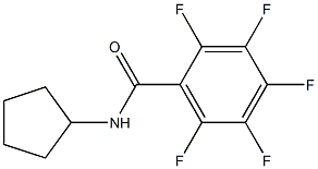 N-cyclopentyl-2,3,4,5,6-pentafluorobenzamide Struktur