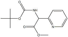 Methyl 2-(Boc-amino)-2-(2-pyridyl)acetate Struktur