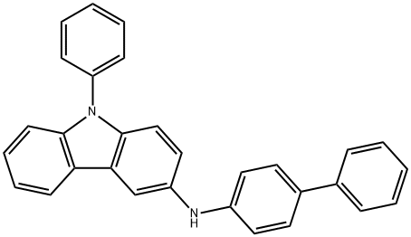 N-biphenyl-4-yl-9-phenyl-9H-Carbazol-3-amin Struktur