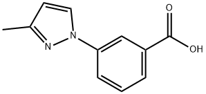 3-(3-methyl-1H-pyrazol-1-yl)benzoic acid Struktur