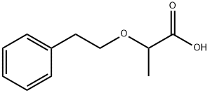 2-(2-phenylethoxy)propanoic acid Struktur