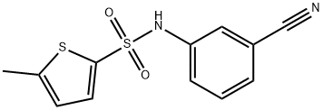 N-(3-cyanophenyl)-5-methylthiophene-2-sulfonamide Struktur