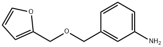 3-[(furan-2-ylmethoxy)methyl]aniline Struktur