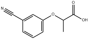 2-(3-cyanophenoxy)propanoic acid Struktur