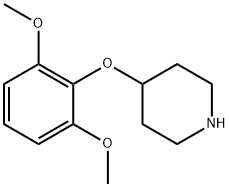 4-(2,6-dimethoxyphenoxy)piperidine Struktur