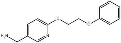 [6-(2-phenoxyethoxy)pyridin-3-yl]methanamine Struktur