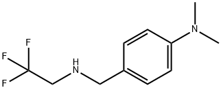 N,N-dimethyl-4-{[(2,2,2-trifluoroethyl)amino]methyl}aniline Struktur