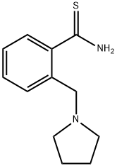 2-(pyrrolidin-1-ylmethyl)benzenecarbothioamide Struktur