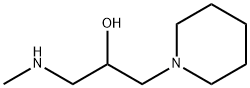 1-(methylamino)-3-(piperidin-1-yl)propan-2-ol Struktur