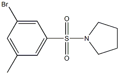 1-(3-Bromo-5-methylphenylsulfonyl)pyrrolidine Struktur