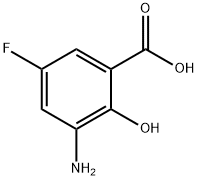 3-Amino-5-fluoro-2-hydroxy-benzoic acid Struktur