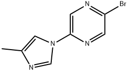 2-Bromo-5-(4-methylimidazol-1-yl)pyrazine Struktur