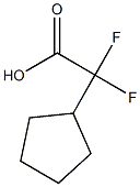 Cyclopentyl-difluoroacetic acid Struktur