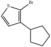 2-Bromo-3-(cyclopentyl)thiophene Struktur