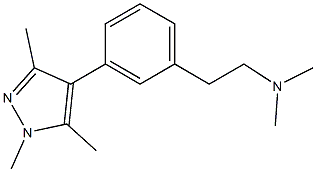 dimethyl-{2-[3-(1,3,5-trimethyl-1H-pyrazol-4-yl)-phenyl]-ethyl}-amine Struktur