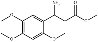 methyl 3-amino-3-(2,4,5-trimethoxyphenyl)propanoate Struktur