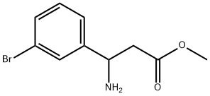 methyl 3-amino-3-(3-bromophenyl)propanoate Struktur