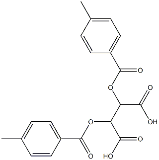 D/L-Di-p-toluoyl-tartaricacid Struktur