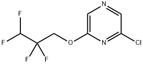 2-chloro-6-(2,2,3,3-tetrafluoropropoxy)pyrazine Struktur