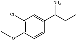 1-(3-chloro-4-methoxyphenyl)propan-1-amine Struktur