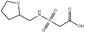 2-[(oxolan-2-ylmethyl)sulfamoyl]acetic acid Struktur