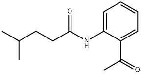 N-(2-acetylphenyl)-4-methylpentanamide Struktur