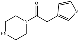 1-(piperazin-1-yl)-2-(thiophen-3-yl)ethan-1-one Struktur