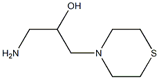 1-amino-3-(thiomorpholin-4-yl)propan-2-ol Struktur