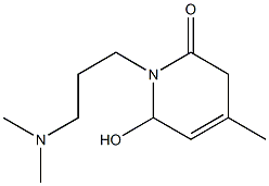 1-[3-(dimethylamino)propyl]-6-hydroxy-4-methyl-3H-pyridin-2-one Struktur