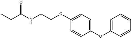 Propanamide, N-[2-(4-phenoxyphenoxy)ethyl]- Struktur