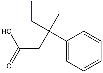 beta-ethyl-beta-methylhydrocinnamic acid Struktur