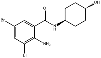 2-amino-3,5-dibromo-N-((1r,4r)-4-hydroxycyclohexyl)benzamide