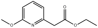 2-Pyridineacetic acid, 6-methoxy-, ethyl ester Struktur