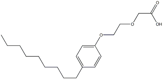 2-[2-(4-nonylphenoxy)ethoxy]acetic acid Struktur