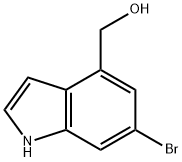 (6-bromo-1H-indol-4-yl)methanol Struktur