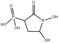 (1,5-dihydroxy-2-oxopyrrolidin-3-yl)phosphonic acid Struktur