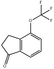 1H-INDEN-1-ONE, 2,3-DIHYDRO-4-(TRIFLUOROMETHOXY)- Struktur