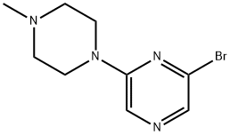 2-Bromo-6-(N-methylpiperazin-1-yl)pyrazine Struktur