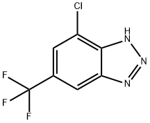 7-Chloro-5-trifluoromethyl-1H-benzotriazole Struktur