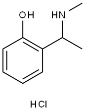 2-[1-(METHYLAMINO)ETHYL]PHENOL HYDROCHLORIDE Struktur