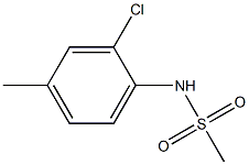 N-(2-chloro-4-methylphenyl)methanesulfonamide Struktur