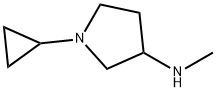 1-cyclopropyl-N-methylpyrrolidin-3-amine Struktur