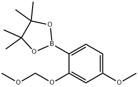 2-(4-Methoxy-2-(methoxymethoxy)phenyl)-4,4,5,5-tetramethyl-1,3,2-dioxaborolane Struktur