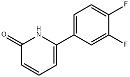 2-Hydroxy-6-(3,4-difluorophenyl)pyridine Struktur