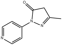 3-methyl-1-(pyridin-4-yl)-4,5-dihydro-1H-pyrazol-5-one Struktur