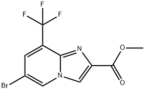 Methyl 6-bromo-8-(trifluoromethyl)imidazo[1,2-a]pyridine-2-carboxylate Struktur