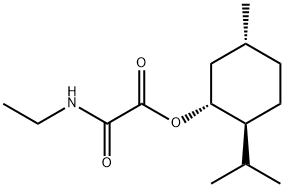 (1R,2S,5R)-5-methyl-2-(propan-2-yl)cyclohexyl (ethylcarbamoyl)formate Struktur