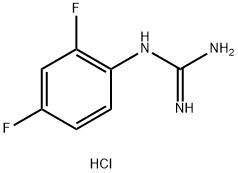 N-(2,4-difluorophenyl)guanidine hydrochloride Struktur