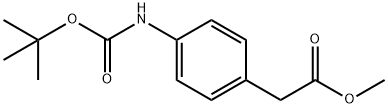 METHYL 2-(4-(TERT-BUTOXYCARBONYLAMINO)PHENYL)ACETATE Struktur